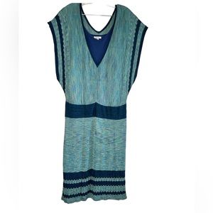 Buffalo David Bitton silky knit drop waist dress size XL